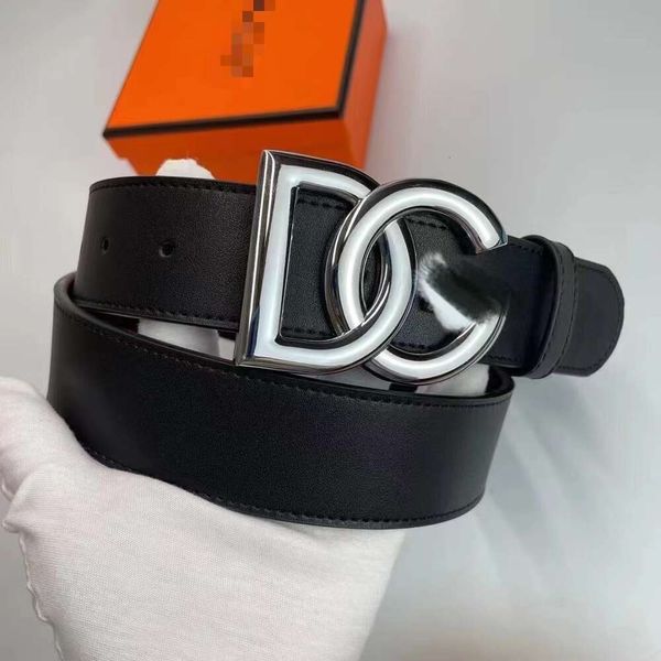 Gabana Top Dolse Belts DG Fashion Designer-Gürtel für Herren, echtes Leder, Buchstabenschnalle, 3,8 cm, langlebig, breit, für Damen, Freizeit, Business, einfach, High-End-Geschenk, 94