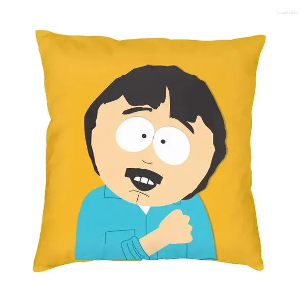 Cuscino divertente Randy Marsh copriletto decorazione camera da letto Kawaii Anime Cartoon South Park sedia federa quadrata