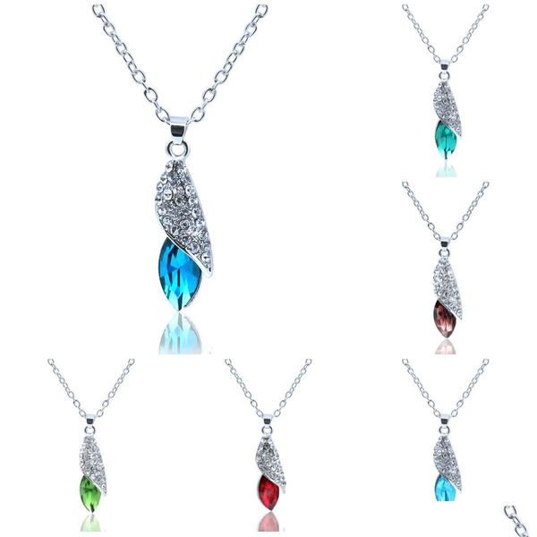 Collane con ciondolo Collana con ciondolo Donne Veri gioielli in argento Collane Mare mancante Desert Light Conch Chain Beautif Drop Delivery Je Dhf58