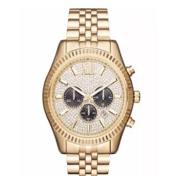 nuovo orologio da uomo d'affari classico di moda con quadrante grande MK8494 MK8515 orologio da mem Scatola originale Intero e al dettaglio 280f