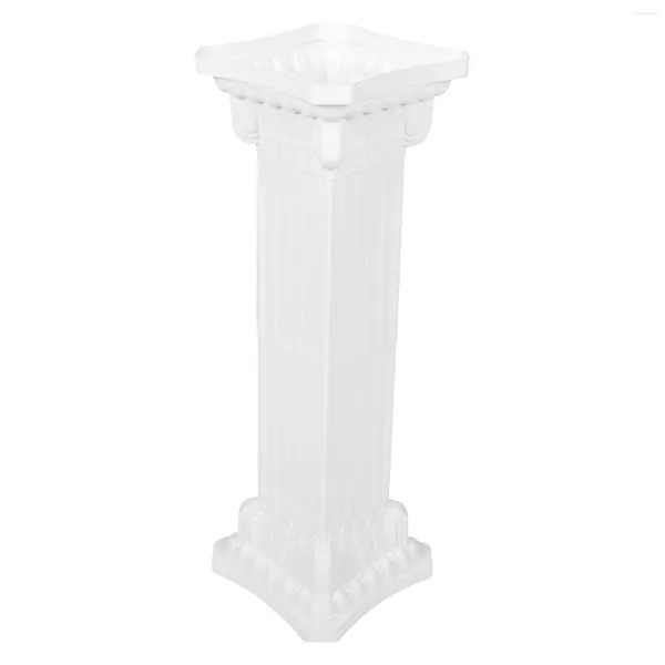 Fiori decorativi Colonna romana Vasi da fiori quadrati Strada all'aperto Pilastro Statua Guida artistica per cestini Sposa in plastica