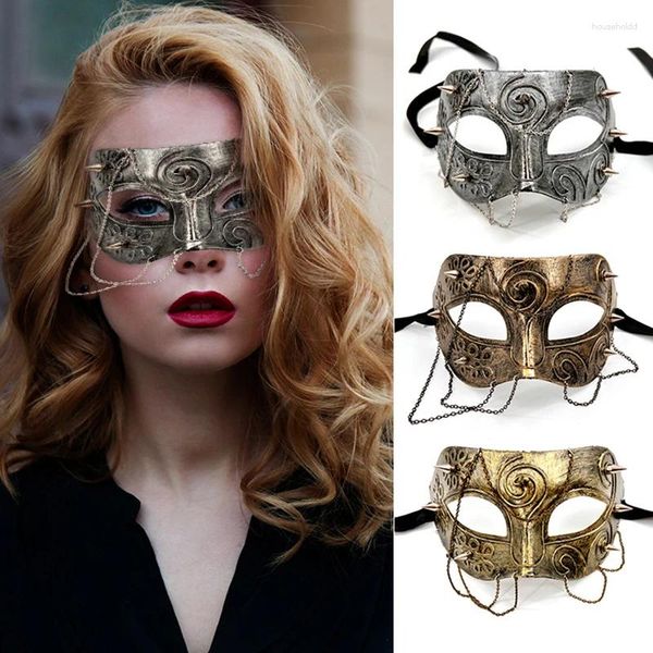 Party Supplies Vintage Cosplay Maske Steampunk Phantom Masquerade Ball Half Face Männer Punk Kostüm Halloween Cos Masken Requisiten