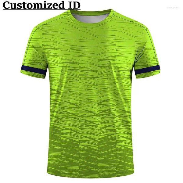 Homens camisetas Homens Sports Fitness Training Roupas 2024 Verão Quick Dry Camisetas Casual Respirável Outdoor FitnessTee Personalizável