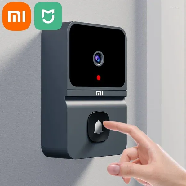 Controle Home Inteligente Xiaomi Mijia Campainha Sem Fio WiFi Ao Ar Livre Câmera HD Segurança Campainha Night Vision Vídeo Intercom Mudança de Voz para