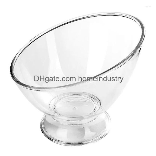 Set di stoviglie Diagonale Insalatiera Accessorio per gelato Delicato Dessert Noodle Trifle Pp Fornitura per la casa Consegna di goccia Dhtfe