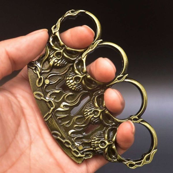 Ghost Fire Quatro Dedos Punho de Tigre Anel Fivela de Mão Equipamento de Viagem Legal Wushu Designers KXVS