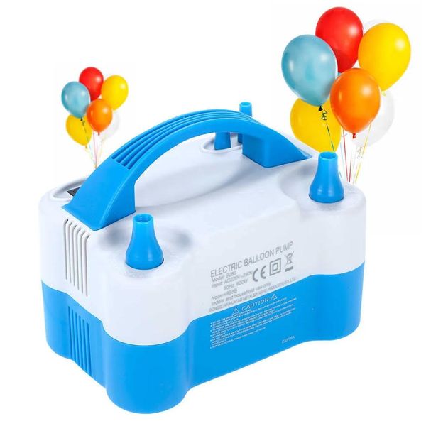 Party Dekoration Elektrische Ballon Luftpumpe Inflator Dual-Düse Globos Hine Gebläse für Party Arch Spalte Stand Aufblasbare Drop Liefern Dh8Tw