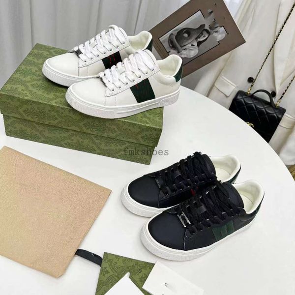 New ace Italy Luxury Sneakers Platform Low Uomo Donna Scarpe Casual Dress Scarpe da ginnastica Ricamato Ace Bee Bianco Verde Rosso 1977 Stripes Scarpe da uomo Walking Sneaker 1.25 077