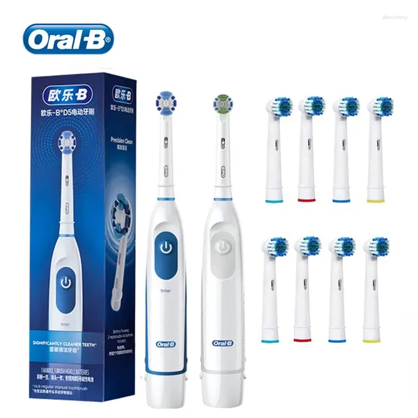 Oral b escova de dentes elétrica 5010 escova para rotação adulta precisão dentes limpos cuidados com goma de cerdas macias com recargas