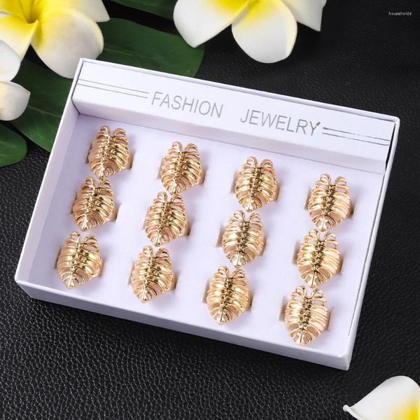 Cluster-Ringe Verkauf 12 Stück Perle Hawaiian Polynesian Großhandelspreis vergoldet Herz Schildkröten Ring Set Schmuck für Frauen