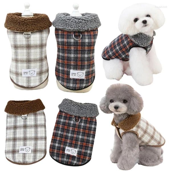 Vestuário para cães Casaco de cachorro quente casaco de pele de inverno roupas para cães pequenos e médios gatos jaqueta chihuahua poodle outfits shih tzu pug trajes