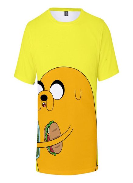 Macera Zamanı 3D baskı tişörtlü kadın erkekler harajuku sokak kıyafeti hip hop finn ve jake the köpek yüz cosplay tshirt yaz üstleri4479229