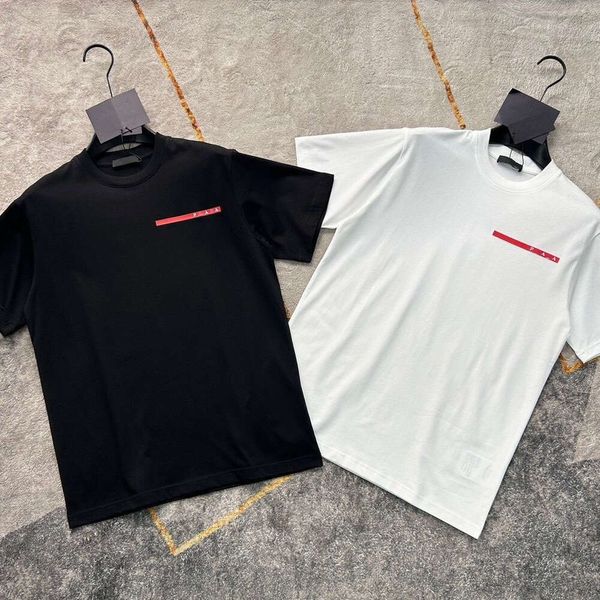 Moda casual Chaopai clássico camiseta marca primavera e verão nova moda masculina e feminina versão coreana casal tamanho grande curto solto meia manga