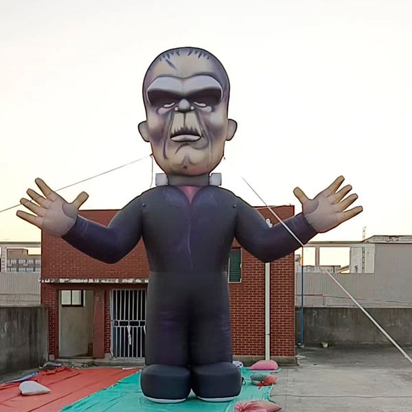 Großhandel 8 mH (26 Fuß) mit Gebläse Riesiger Halloween-Dekoration aufblasbarer Zombie für die Außendarstellung