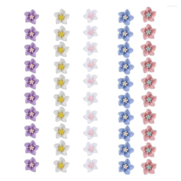 Haarschmuck Niedlich 10 teile/satz Koreanische Stil Stile Halter Kind Kleine Haarnadeln Weiche Keramik Blume Clips