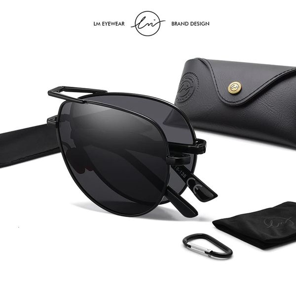 LM Складные солнцезащитные очки-пилоты для мужчин Поляризованные Pochromic День Ночь Использование Уличные очки для вождения UV400 lentes hombre 240201