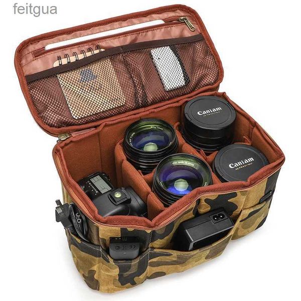 Kamerataschenzubehör KOOGER DSLR SLR Tragbarer Einsatz, gepolsterte Tasche, stoßfest, mit Trennwand, faltbar für Pentax YQ240204