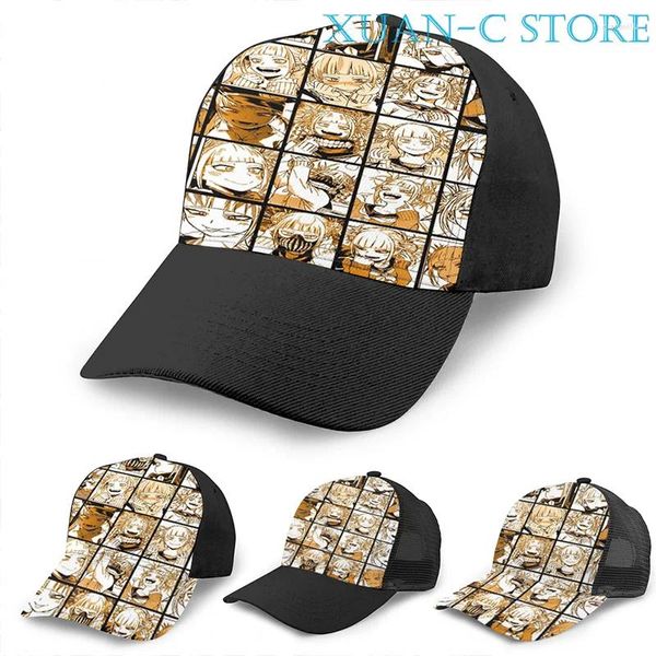 Ball Caps Himiko Toga Collage Basketball Cap Männer Frauen Mode All Over Print Schwarz Unisex Erwachsene Hut