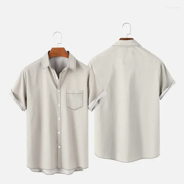 Camisas casuais masculinas T-shirt havaiana Raven Skull 3D Impresso Y2K Hombre Fashion Shirt 1.26