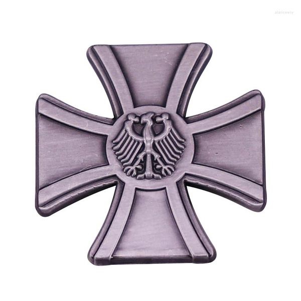 Broches Bundeswehr Veteranenabzeichen Emblema Retro Cruz Lapela Pin Broche de Medalha de Veterano das Forças Armadas Alemãs