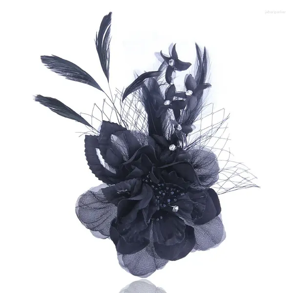 Broschen Koreanische Exquisite Mode Tuch Kunst Stoff Blume Brosche Luxus Schmuck Corsage Nette Feder Revers Pin Für Frauen Zubehör