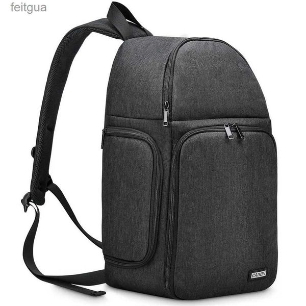 Acessórios de bolsa para câmera Caden Sling Bolsa de ombro Cross Body Digital Camera Case Impermeável Soft Pad Homens Mulheres Pequenos Sacos para DSLR YQ240204