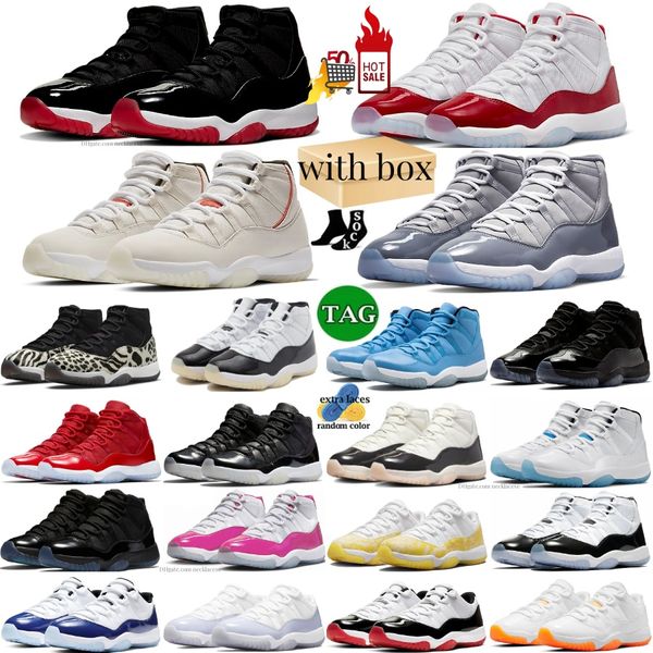 11s Cherry Cool Grey Basketball Shoes 11 DMP Space Jam Playoffs Concord Criado Olive Gamma Blue UNC Win Like Yellow Snakeskin Citrus Pink Animal Mens Sneakers Rose Gold