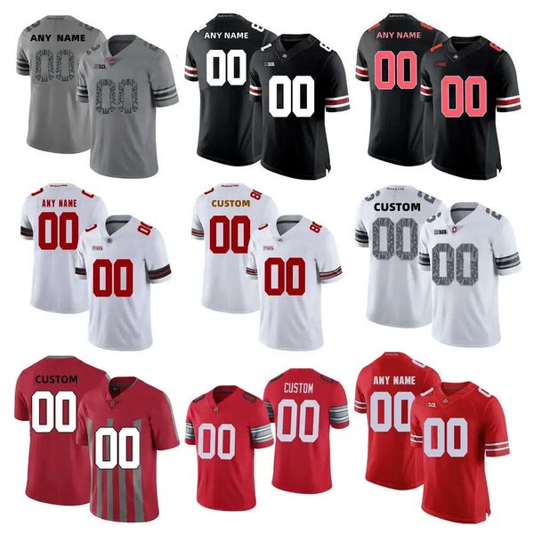 Maglie da calcio personalizzate NCAA College Ohio State Buckeyes Braxton Miller Justin Fields Chase Young Chris Olave Cris Carter J.K Dobbins Cur H High igh