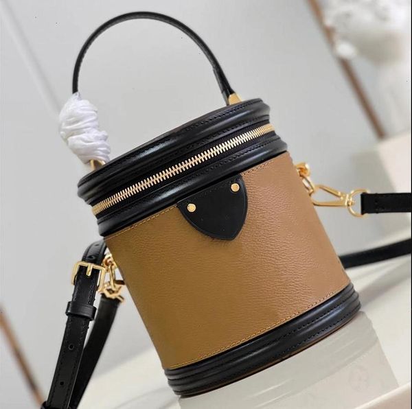 Saco de designer clássico luxo corrente balde saco moda flor marca vintage couro marrom senhoras bolsa bolsa ombro carteira