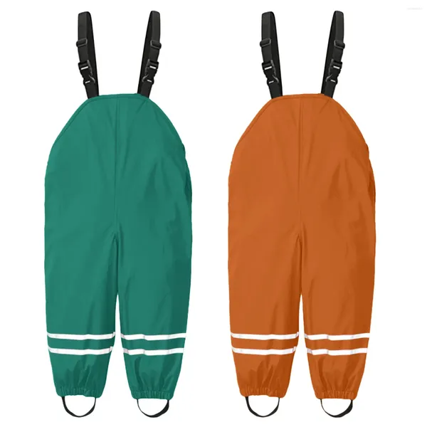 Hosen Kinder Regen Latzhose Winddicht Wasserdicht Schlamm Hosen Kinder Baby Jungen Mädchen Overalls Undurchdringliche Regenbekleidung Outdoor