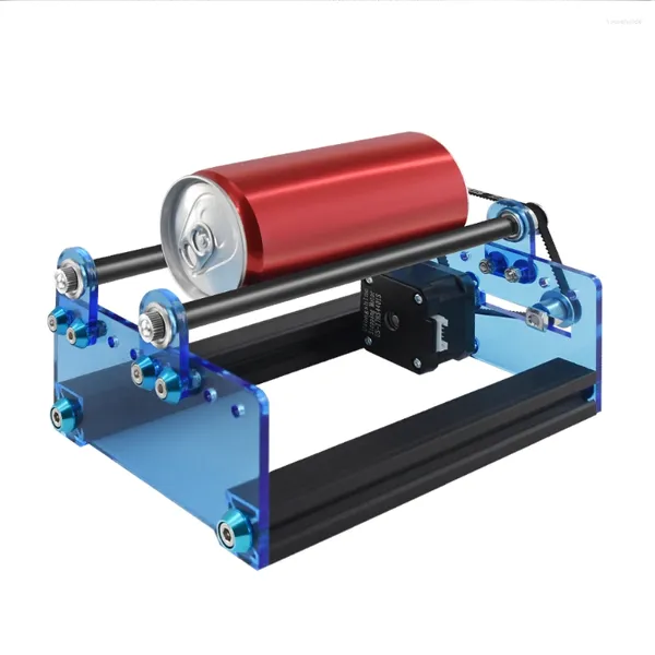 Automatisches Walzengravurmodul für Lasergravierer, zylindrische Objekte, Dosenmodelle, drehbar, verstellbare Breite, La