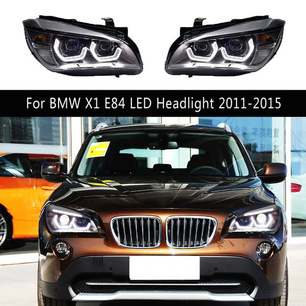 Araba Aksesuarları Dinamik Salel BMW X1 E84 LED Far Düzeneği için Sinyal Göstergesi 11-15 Ön Lamba Gündüz Çalışma Işığı