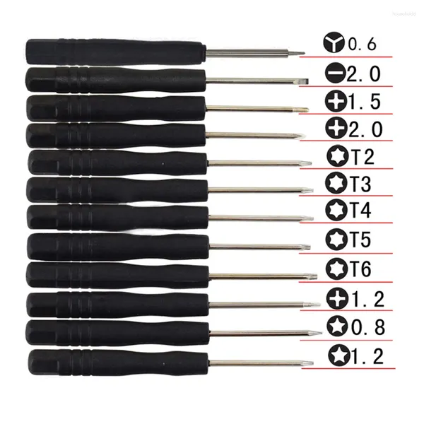 12pcs/set mini çok fonksiyonlu manyetik hassas tornavida Apple iPhone 7 vb Smartphone tablet onarma araçları için set