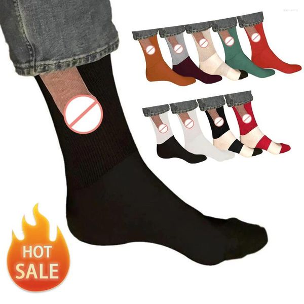 Мужские носки, распродажа, забавные носки для пениса для мужчин, рождественский подарок, новинка, шутка, открытая шутка с принтом