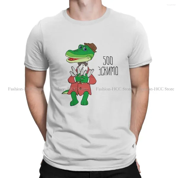 Camiseta masculina cheburashka che burashka gena russo desenhos animados camisetas 500 picolé crocodilo engraçado soviético distintivo homme camisa topos