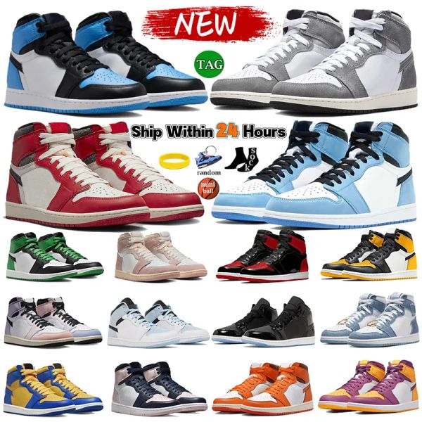 J1 Jumpman 1s Basketballschuhe Männer Frauen Turnschuhe Schwarz Weiß University Blue Space Jam Lucky Green Mocha Runner Schuh Herren Damen Outdoor-Trainer