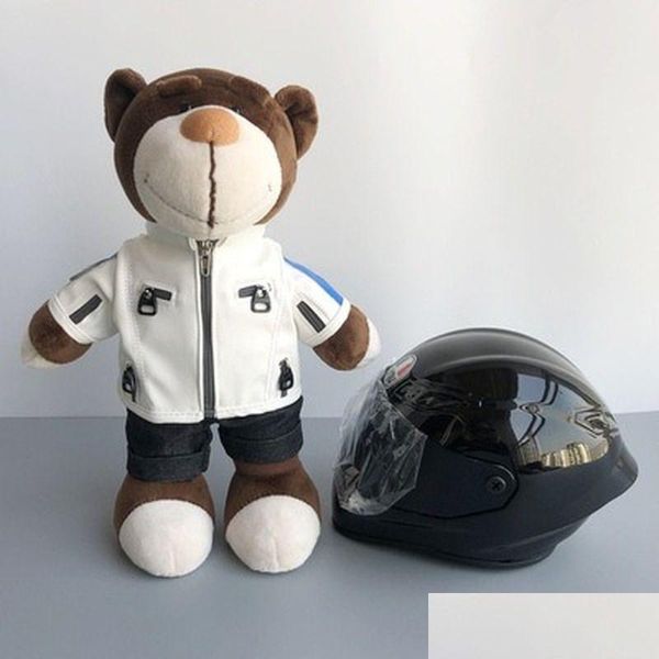 Dekorative Objekte Figuren Spielzeug Helm Ornamente Motorrad Schmuck Dekoration Zubehör Kofferraumanhänger Reitbekleidung Ersatzbär Dhzfw