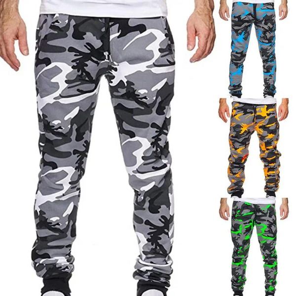 Herrenhosen Coole Streetwear Mid Waist Herren Cargo Jogger Bunte Hosen für den täglichen Gebrauch