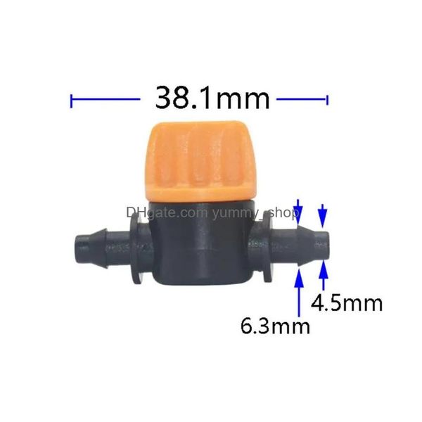 Attrezzature per irrigazione 10 pezzi 4/7 mm tubo Mini Vae da 1/4 a 6 mm rubinetto da giardino irrigazione a goccia raccordi connettori per tubi consegna goccia d'acqua Hom Ot6Zs