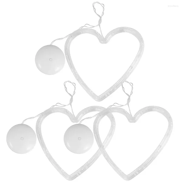 Подвесные светильники 3 шт. Люстры Свадебные украшения День Святого Валентина Окна Внутренние светильники в форме сердца для дома