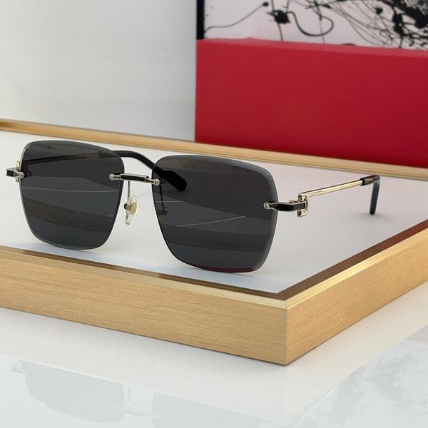 Солнцезащитные очки uomo occhiali carti, мужские дизайнерские очки CT0336S, модные дизайнерские очки с застежкой-вашеткой, квадратные винтажные безрамочные овальные очки большого размера для мужчин