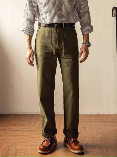 Pantaloni da uomo Red Tornado OG-107 Pantaloni da lavoro stile militare dal taglio dritto Verde militare