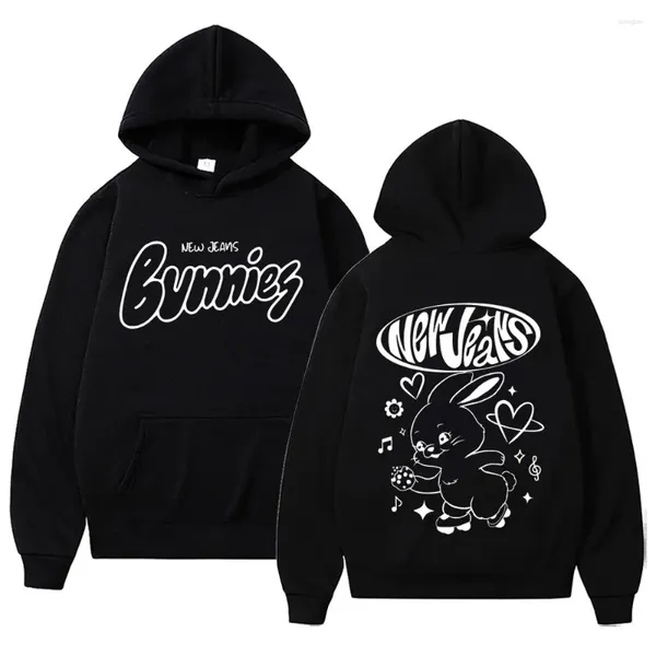 Kadın Hoodies Jeans Kawaii Sweatshirts Kpop Sevimli Grafik Karikatür Baskı Erkekler Kadın Estetik Harajuku Koreli Kapüşonlu Külkü