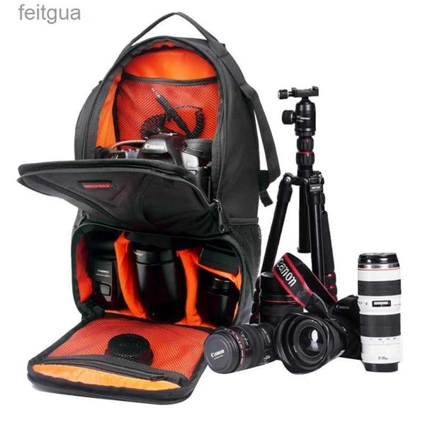 Acessórios saco da câmera profissional para ipad saco de vídeo dslr sacos para sjcam ação cam esportes mochila yq240204