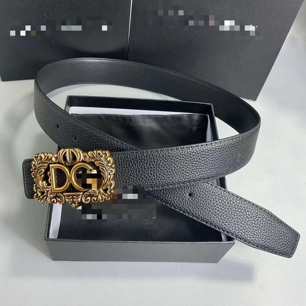 2024 Neu Dolse Gabana Belts DG Belts Designer-Gürtel Herren-Gürtel aus echtem Leder mit Buchstabenschnalle, 3,8 cm, langlebig, breiter Damengürtel, Freizeit, Business, einfach, High-End-Geschenk 820