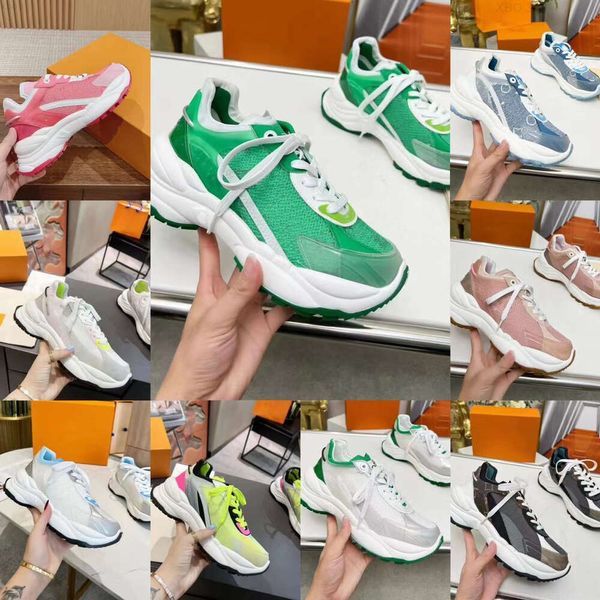 10A 3Designers famosos de sapatos femininos da mais alta qualidade 55 tênis com painéis de malha de borracha e viscose outros materiais técnicos com couro de vaca Ultraleve casual 35