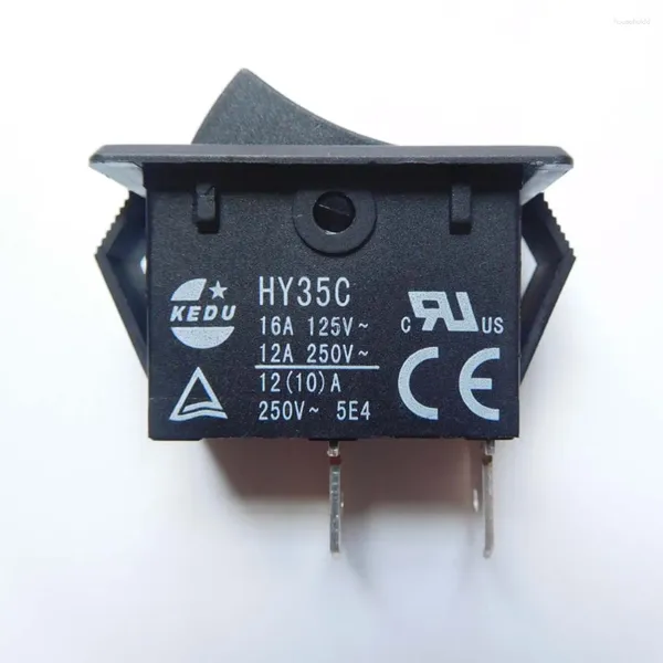 Controle de casa inteligente 2pcs KEDU HY35C HY35D 125/250V 16/12A Rocker Push Button Switch Arc Pushbutton Switches para uso doméstico elétrico