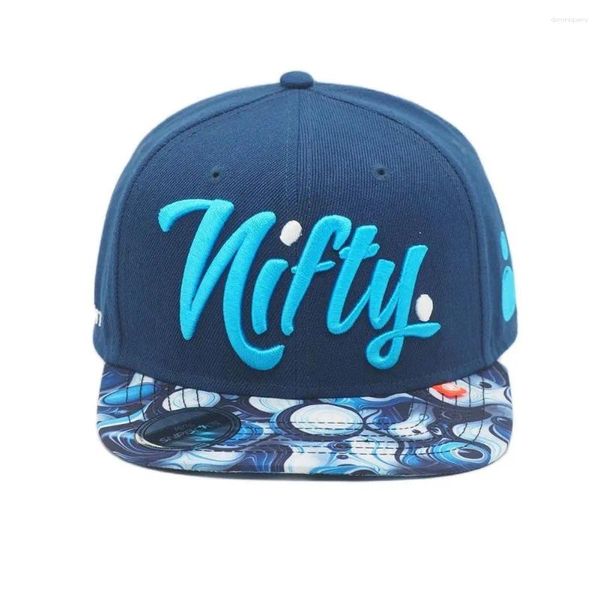 Ball Caps Nifty Snapback Cap Bubbles Blue Baseball Hat Puff Stickerei Deutsches Auto Calture inspirierte Street Style Kopfbedeckung