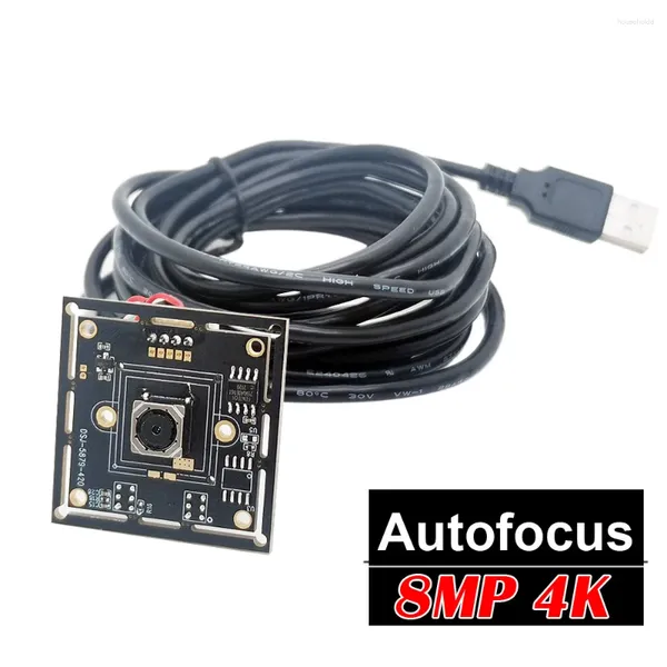 Autofocus 8MP 4K 3264X2448 Mjpeg Mini USB2.0 Webcam Scheda CMOS IMX179 Sensore UVC OTG Modulo USB per Windows Android