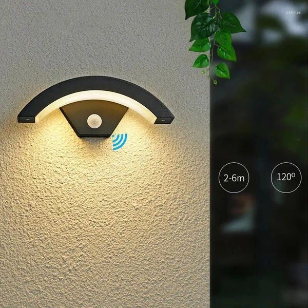 Wandleuchte, moderne Sensor-LED-Lampen für den Außenbereich, IP65, wasserdicht, Haustür, Flur, Garten, Veranda, Innenhof, Balkon, Innentreppenlicht